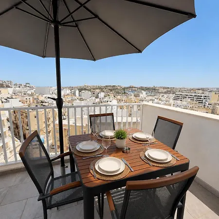 Luxury Penthouse With Private Jacuzzi & Terrace * Gzira
